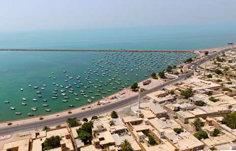 بندر زیبای کُنگ در استان هرمزگان