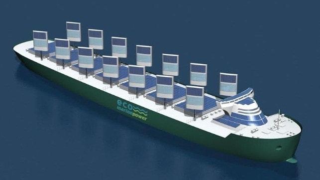 تولید انرژی خورشیدی و بادی توسط ژاپن برای استفاده در کشتی‌ها