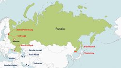 کاهش ترافیک کشتی، کالا و کانتینر در بنادر روسیه