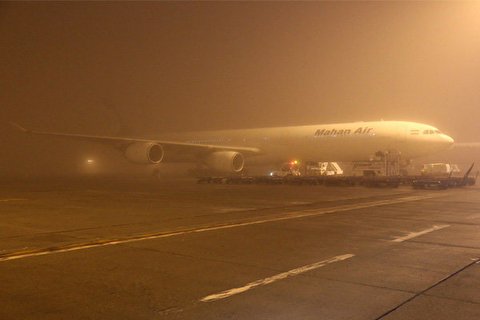 همه پرواز‌های فرودگاه‌های آبادان و ماهشهر به علت مه غلیظ لغو شدند