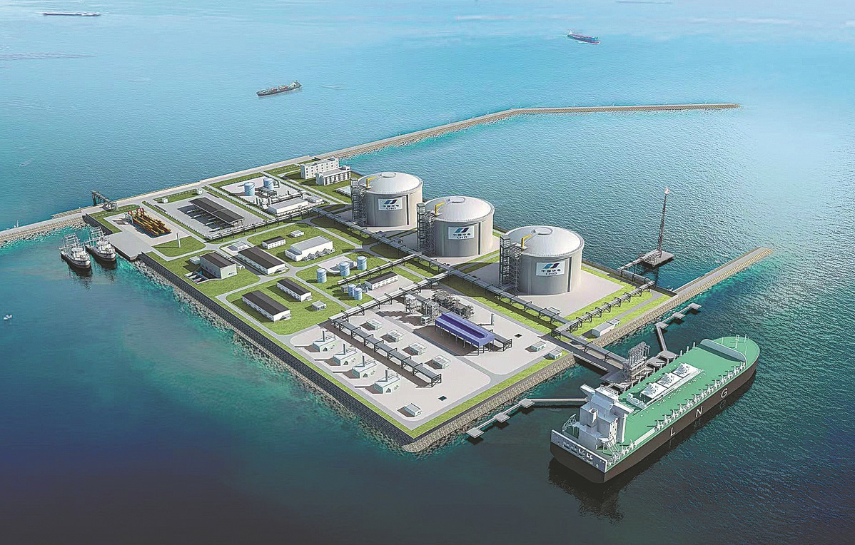 احداث اولین و بزرگترین ترمینال ذخیره و جابه‌جایی گاز LNG در چین