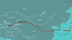 سرویس گروه حمل و نقل روسی فسکو  از یوکوهامای ژاپن به ازبکستان