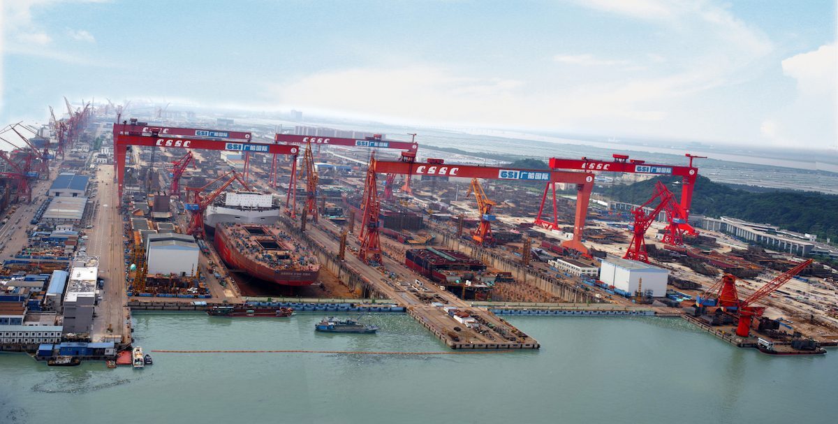 تسلط چین بر بازار ساخت کشتی‌های کانتینری، فله‌بر، خودرو‌بر و تانکر