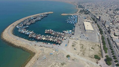 افتتاح اسکله تجاری بندر دیر در دهه فجر