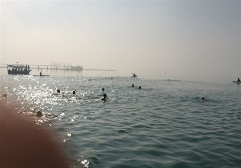 برگزاری مسابقات شنای آب‌های آزاد قهرمانی نیروی دریایی ارتش در بوشهر