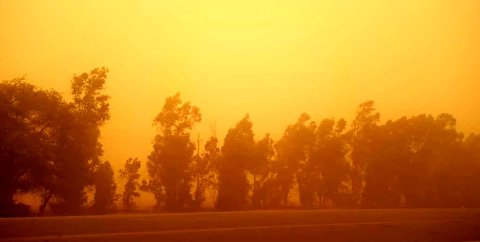 هوای شهر بندری شادگان در شرایط ناسالم