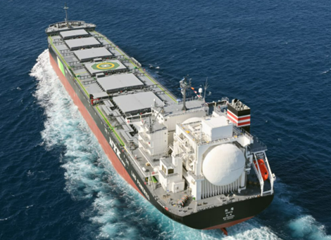 ساخت اولین کشتی حامل زغال سنگ با سوخت LNG توسط ژاپن