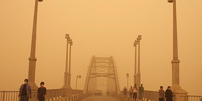 هوای سه شهر بندری خوزستان در وضعیت خطرناک تنفسی