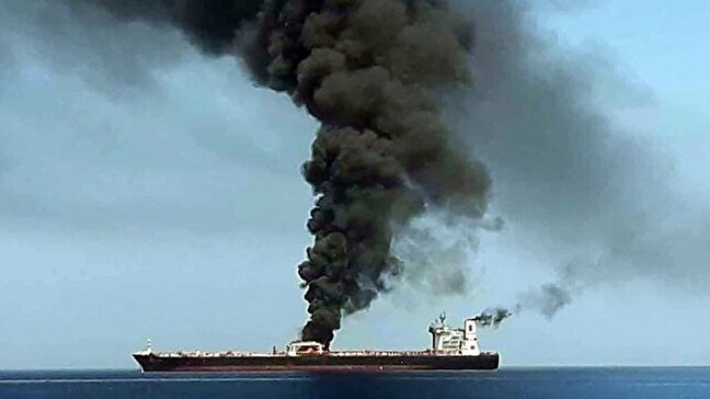 حمله به یک نفتکش در دریای سرخ