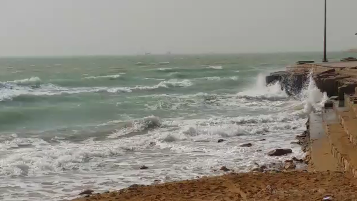 افزایش سرعت وزش باد در نوار ساحلی بوشهر تا ۶۰ کیلومتر