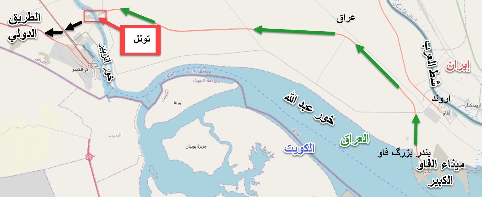 افتتاح تونل زیرآبی جنوب عراق/ اتصال