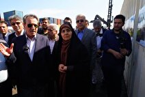 بازدید وزیر راه و شهرسازی از محل حادثه بندر شهید رجایی
