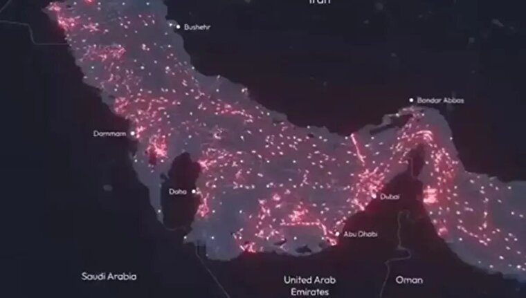 ۱۰۰ کشتی کانتینری در آب‌های خلیج‌فارس