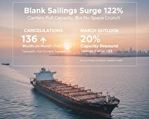 جهش ۱۲۲ درصدی سفر‌های خالی کشتی‌ها در فوریه؛ زنگ خطر کمبود ظرفیت یا تنظیم هوشمند بازار؟