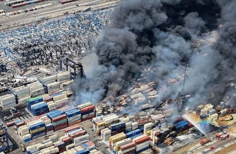 آخرین وضعیت بازسازی بخشهای آسیبدیده بندر شهید رجایی آخرین وضعیت بازسازی بخشهای آسیبدیده بندر شهید رجایی