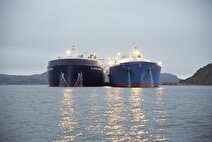 ۳ عملیات همزمان انتقال کشتی‌به‌کشتی LNG روسیه در قطب شمال علیرغم تحریم‌ها