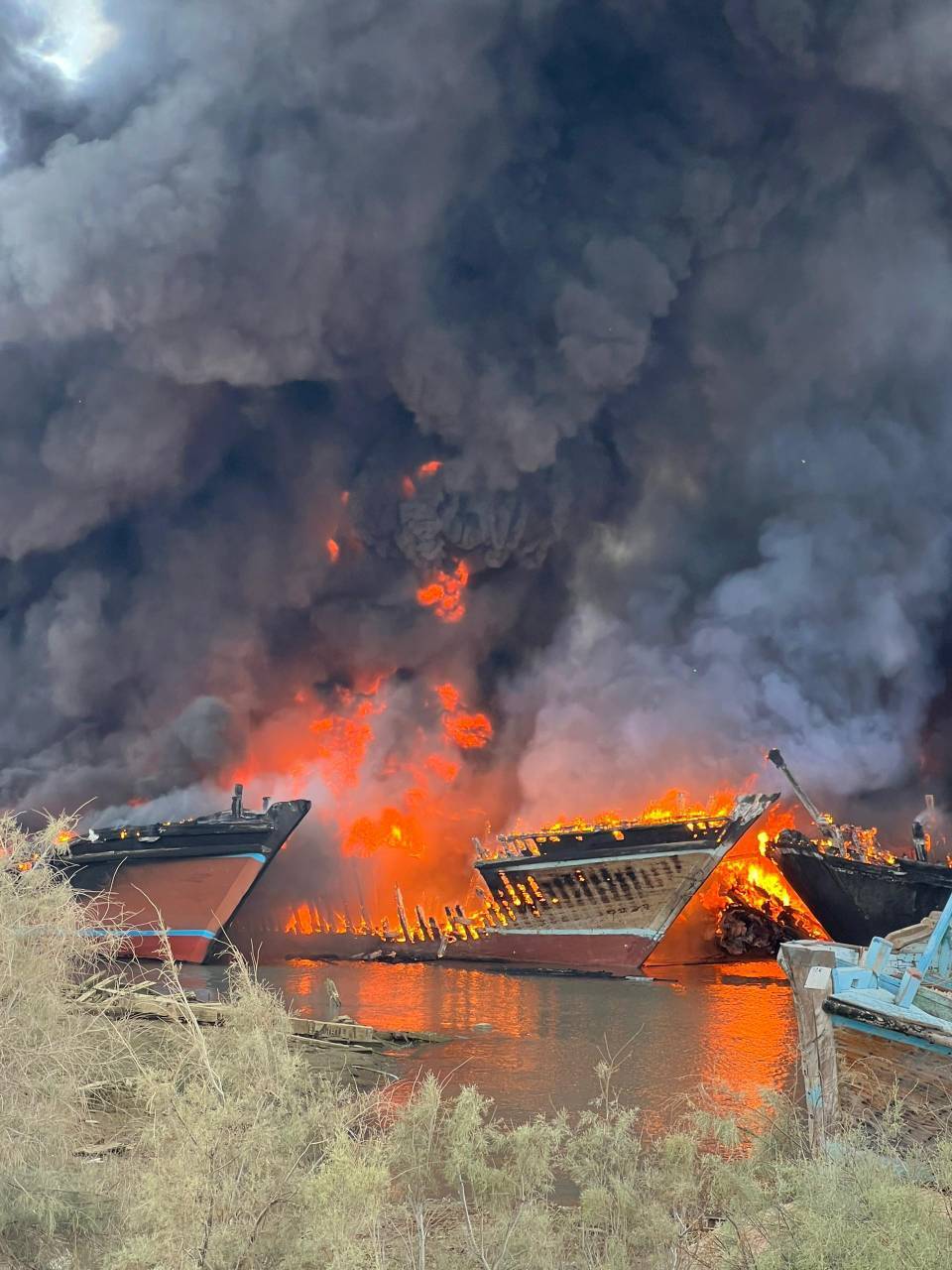 شیلات: فقط ۱۰ لنج سوخته است