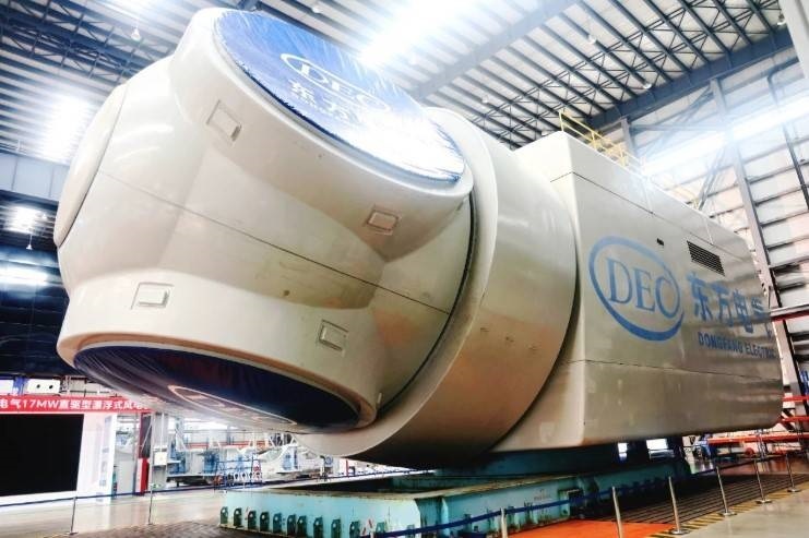 رونمایی چین از بزرگترین و قدرتمندترین توربین بادی شناور فراساحلی رونمایی چین از بزرگترین و قدرتمندترین توربین بادی شناور فراساحلی