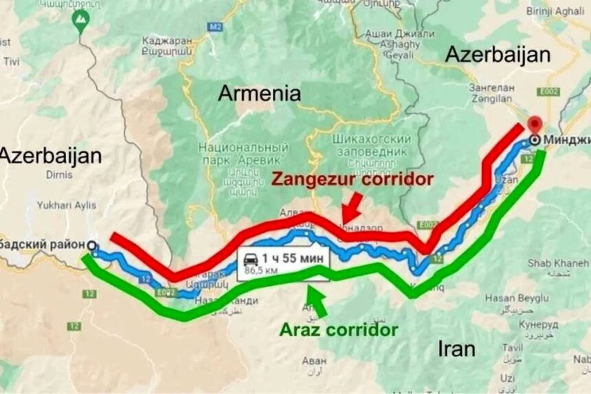 کریدور زنگزور قدرت چانه‌زنی ایران را می‌گیرد/ از ٩٠٠ میلیون تن کالای روسی، ۶ میلیون تن از کریدور ایران می‌گذرد!