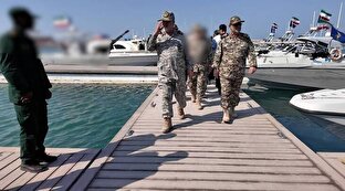 بازدید سرلشکر پاکپور از توان دفاعی نیروی دریایی در جزایر هرمزگان